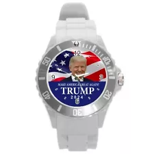 New Donald Trump Rubber Plastic Sport Band Watch Wristwatch 7 Colors Available