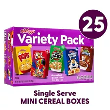 Kellogg's Cereal Assortment Pack - 25 Variety Cereal Boxes