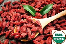 USDA CERTIFIED LARGE ORGANIC GOJI BERRY AAA++,1 LBS (NEW SHIPMENT) FRESH COLOR