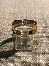 Incredible custom 14K Gold Emerald Cut Diamond Ring *** SALE!!!