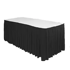 YCC Linens - Polyester Pleated Table Skirts for weddings and special events