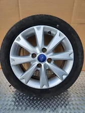 FORD FIESTA 15" SILVER ALLOY WHEEL 8V21-1007-GA (P-88) 195/50r15 6j And Tire