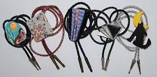 Southwestern 5 Art Fashion Costume Bolo Tie LOT FH32