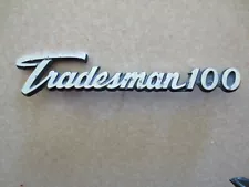 Original Dodge Tradesman 100 van badge / emblem