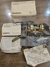 New ListingShimano Calcutta 400S Fishing Reel. Made in Japan. W/ Box and Soft Bag