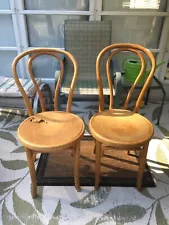 Two vintage Astra Bentwood Company NYC bentwood chairs