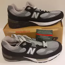 2008 NEW IN BOX New Balance 992 BLACK & GRAY MENS U.S. 11 MADE IN USA