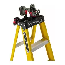 8' Fiberglass Step Ladder, 12' Reach, 250 lbs Load Capacity, W-3118-08 HOT SALE