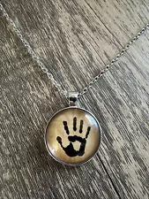 Skyrim Elder Scrolls Dark Brotherhood Necklace Gamer Jewelry - Hand of Sithis