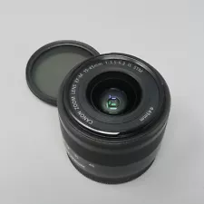 Canon EF-M 15-45mm F/3.5-6.3 IS STM Lens for EOS M M2 M3 Black - plus filter