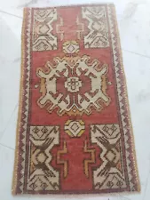 Antique Hand Woven Carpet Over 100 Years Old, Historical Artifact Rug, Entry Rug