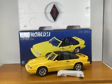 1/18 GMP 1993 Ford Mustang LX 5.0 Yellow Concertible Part # G1801805