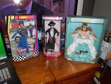 1998 BARBIE LOT OF 3 NASCAR/CHILEAN/ANGEL OF JOY [LOWEST ON EBAY] NEW FREE SHIP!