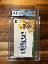 CGC8.0 Final Fantasy V Japanese SNES Nintendo Graded Video Game