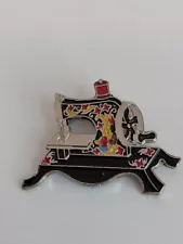 Vintage Clotilde #3 Toy 1910 Sewing Machine Novelty Brooch Lapel Pin