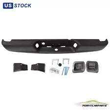 Black Rear Step Bumper Assembly For 2002-2008 Dodge Ram 1500 03-08 2500 3500