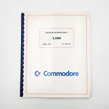 Genuine Commodore Amiga 3000 System Schematics Service Manual