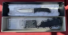 SOG Pillar Full Tang 5 In S35VN Steel Blade Micarta Handle Fixed Blade Knife