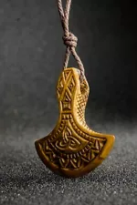 God Thor Battle Axe pendant amulet inspired by Viking age artefact