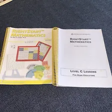 Right Start Math Level C 2nd Ed Lessons/teacher Guide & Workbook Missing Cover