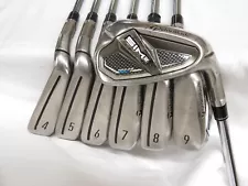 Used TaylorMade SIM 2 Max OS Iron Set 4-PW KBS Max MT Regular Flex Steel Shafts