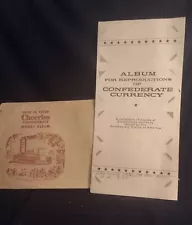 1955 CHEERIOS Album For Reproductions Confederate Money In Mailing Envelope