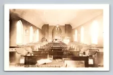 RPPC Nashua,IA Little Brown Church in the Value AZO 1937 Chickasaw County Iowa