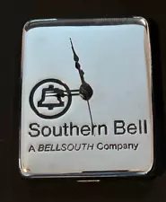 Vintage Chrome SOUTHERN BELL Pay Phone Vault Door Customized with Clock IT Works