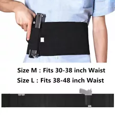 Belly Band Holster for Concealed Pistol Waist Gun Holster Adjustable&2 Mag Pouch