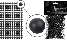 Wearable4U .50 Cal Reusable Black Rubber Balls for Paintball Gun 500 pack