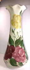 Vtg Southern Potteries Blue Ridge China Floral Vase DELPHINE Pattern AS IS