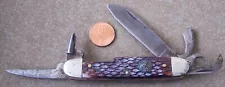 New ListingVintage Pocket Knife IMPERIAL 5 blade BOY SCOUTS Knife w/ round Official shield