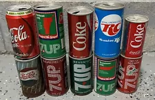 Lot Of 10 Rare Vintage Cola Soda Pop Can 7 Up Pepsi