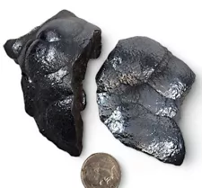 Natural Hematite Botryoidal Kidney Ore Specimens 2 piece lot Morocco 170 grams