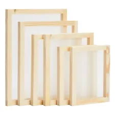 6 Pack Wood Frame Silk Screen Printing Starter Kit 110 Mesh for Beginners 4 Size