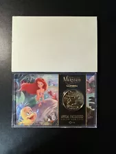 The Little Mermaid Disneyland Annual Passholder 24KT Gold Plated Collector Coin