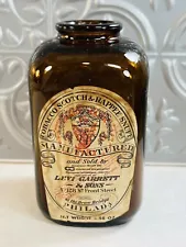 Levi Garrett & Sons Tobacco Scotch Rappee Snuff Bottle Antique Philadelphia