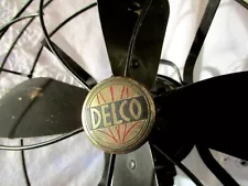 Antique Delco Oscillating 2-Speed Desktop Fan U SPRUCE UP VALUES +++ WORKS FINE!