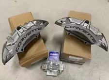 C6 ZR1 Corvette Front Brake Calipers Silver (Pair) NEW Brembo OEM