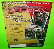 Need For Speed Carbon Arcade Flyer 2008 Original NOS Video Game Art Global VR