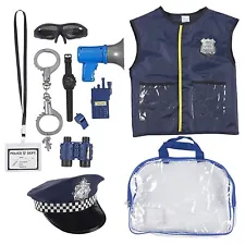 Halloween Costumes for Kids, Police Officer Uniform Costume with Accessories