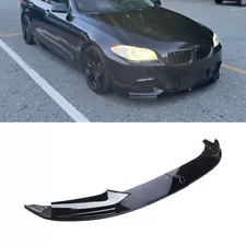 Gloss Black For 2011-16 BMW F10 520i 528i 550i M Sport Front Bumper Lip Splitter (For: 2014 BMW 550i M Sport)