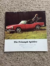 1970s British Triumph Spitfire, original dealership color sales handout.