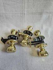 Kwikset Door Knobs Brass Interior Set Of 3