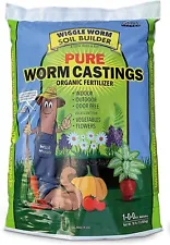 WIGGLE WORM Unco Industries Builder Worm Castings Fertilizer Soil, 30-Pound, Rep