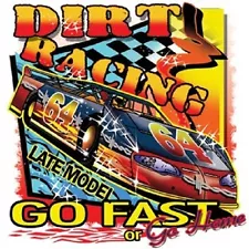 LATE MODEL DIRT TRACK RACING T SHIRT M TO 6XL