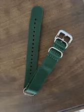 Shinola G10 Watch Strap - Green, 20mm