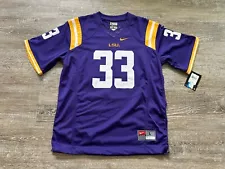 NEW LSU Tigers #33 ODELL Beckham Nike Embroidered Football Jersey Youth Large