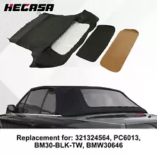 For BMW E30 E36 325i 318i 1986-93 Convertible Soft Top Replacement&Clear window