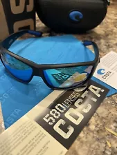 Costa Del Mar Mirror 580P Rectangular Sunglasses